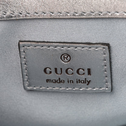 Gucci Iridescent Nappa Chevron Matelasse Super Mini GG Marmont Shoulder Bag Iridescent Snow Light Blue 6 of 11