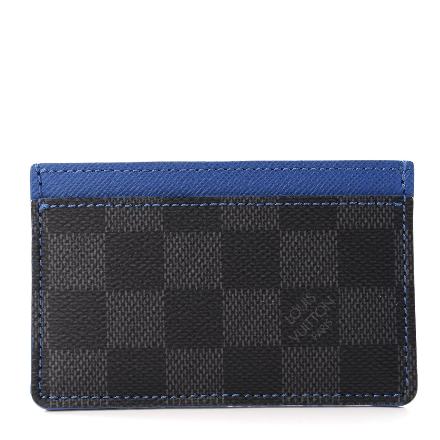Damier Graphite Card Holder Blue