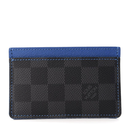 Louis Vuitton Damier Graphite Card Holder Blue 1 of 7