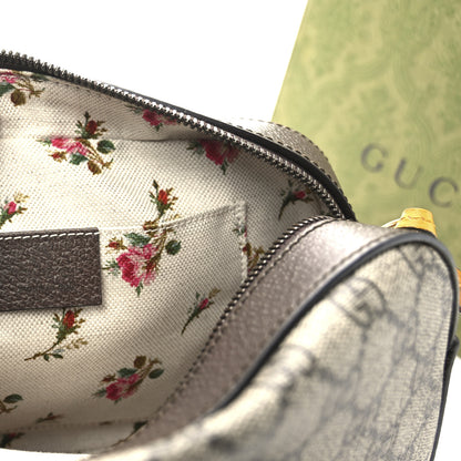 Gucci GG Supreme Monogram Web Neo Vintage Shoulder Bag Beige New Acero Crop 6 of 11