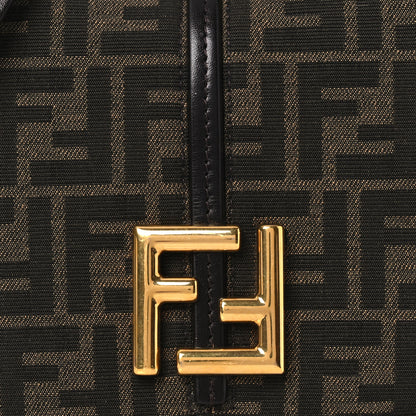 Fendi Fabric Jacquard Vitello Cher Cuoio FF 1974 Small Fendi C'mon Tobacco Moro Ebano 9 of 13