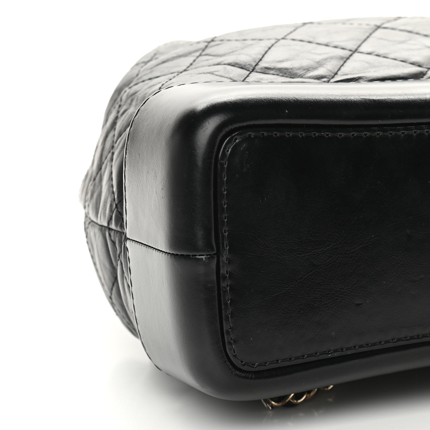 Chanel Aged Calfskin Quilted Small Gabrielle Backpack Black 8 of 9