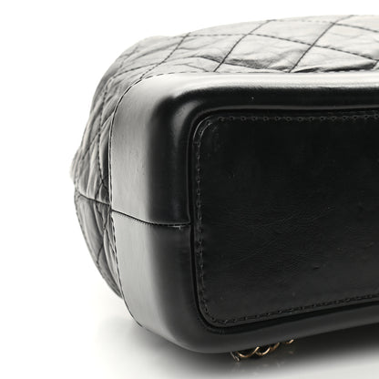 Chanel Aged Calfskin Quilted Small Gabrielle Backpack Black 8 of 9