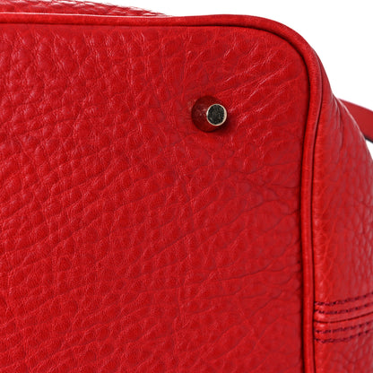 Burberry Grainy Calfskin Medium Ashby Hobo Cadmium Red 15 of 20
