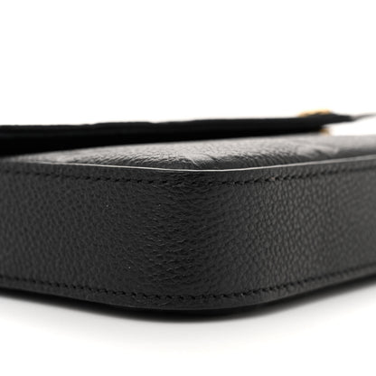 Louis Vuitton Empreinte Pochette Felicie Chain Wallet Black 10 of 15