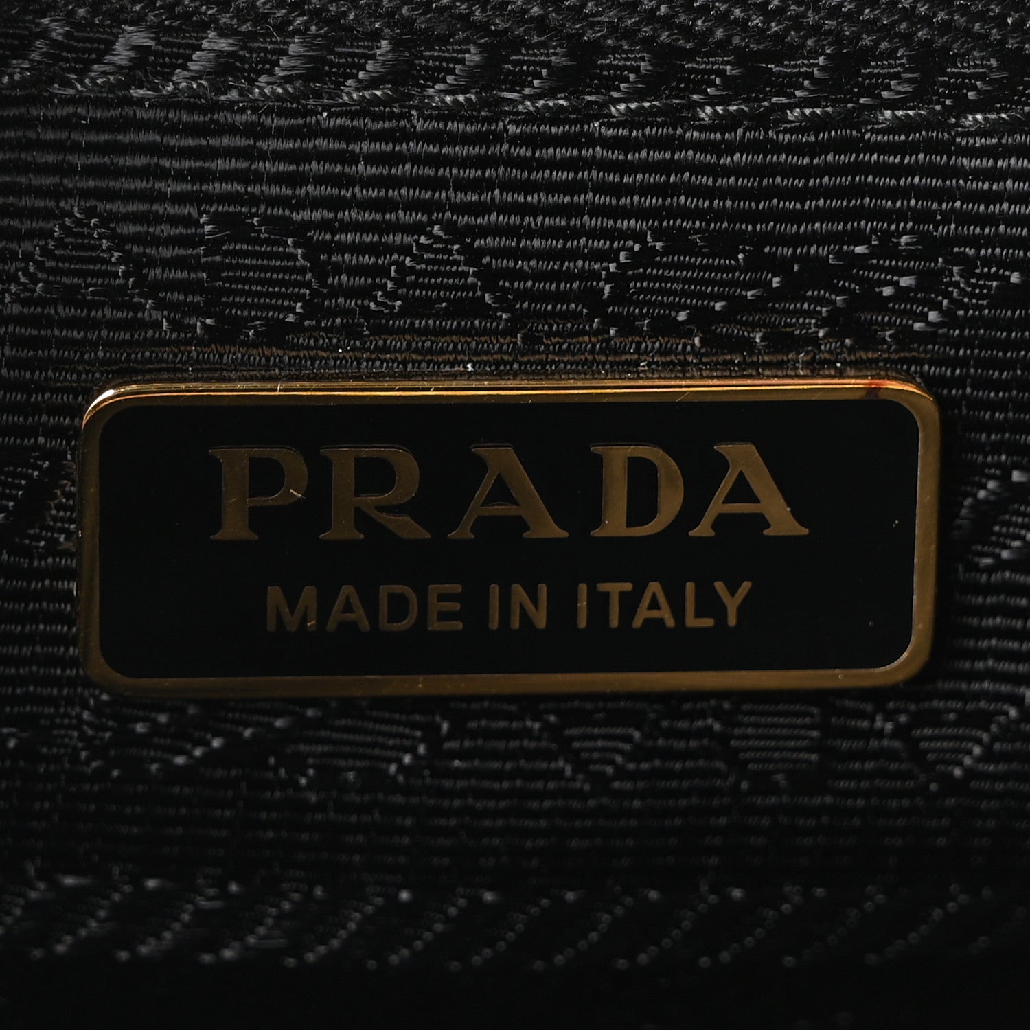 Prada Calfskin Triangle Pouch Shoulder Bag Black 6 of 10