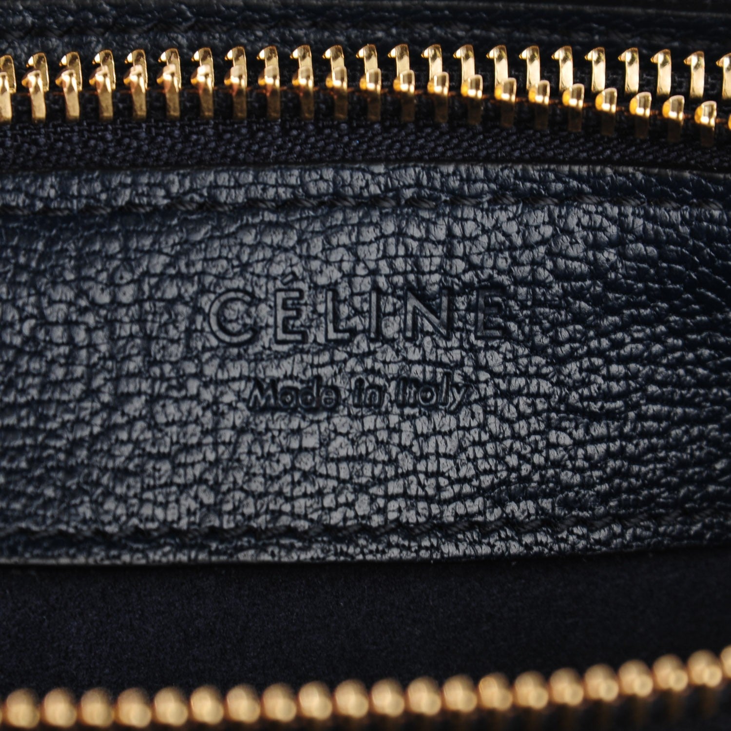 Celine Goatskin Large Trio Crossbody Dark Blue 7 of 8