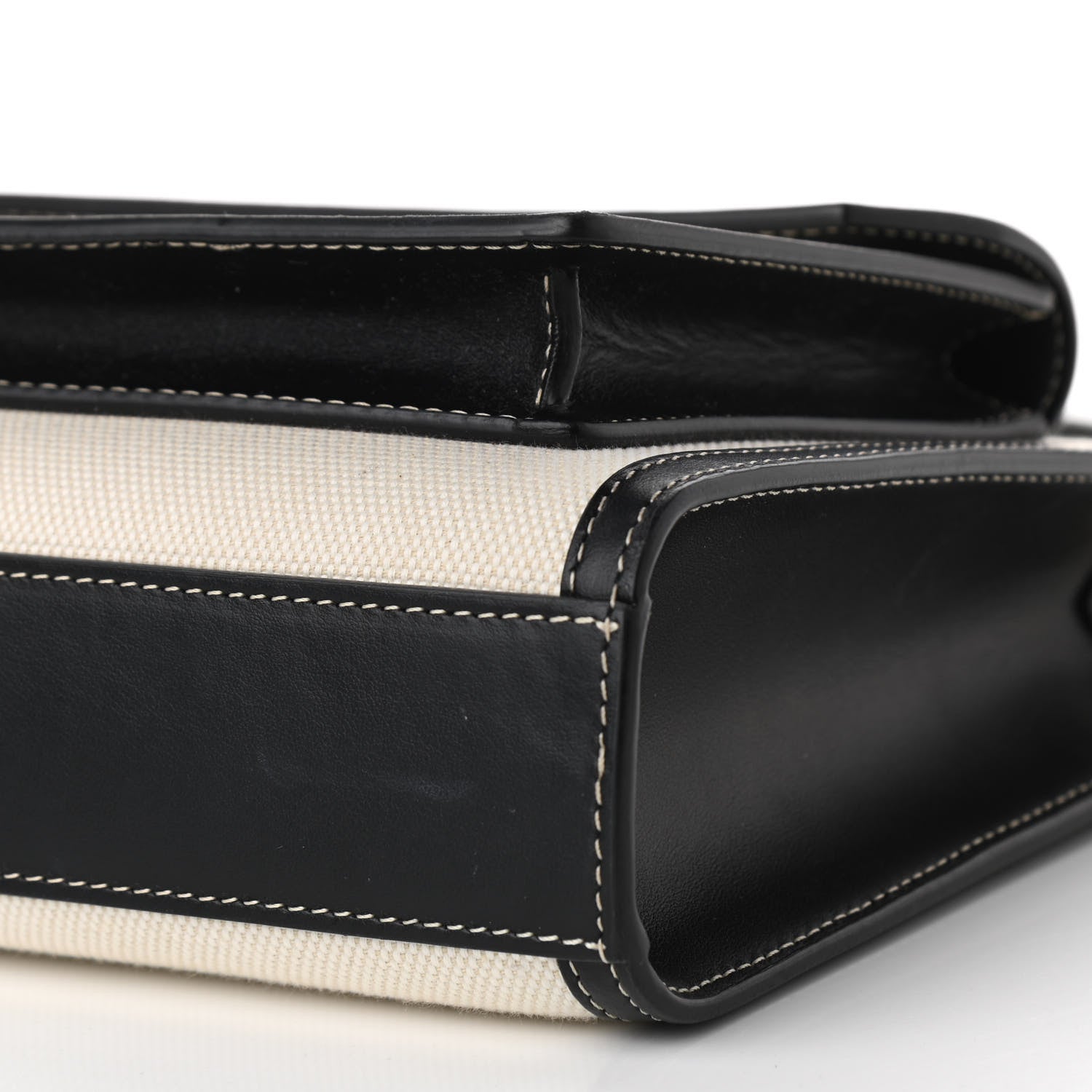 Burberry Canvas Smooth Calfskin Two Tone Mini Pocket Bag Black 16 of 16