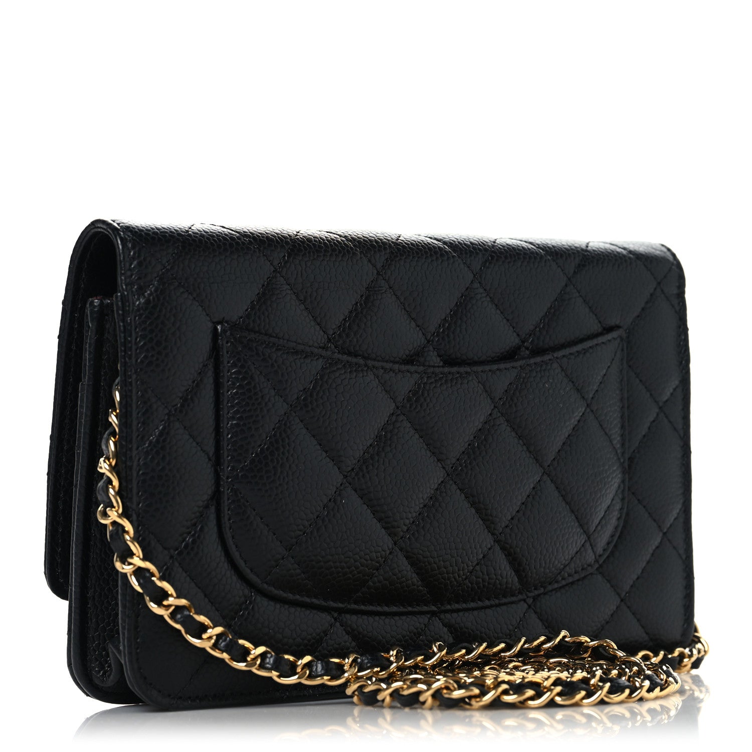 Chanel Caviar Quilted Wallet on Chain WOC Black 3 of 12