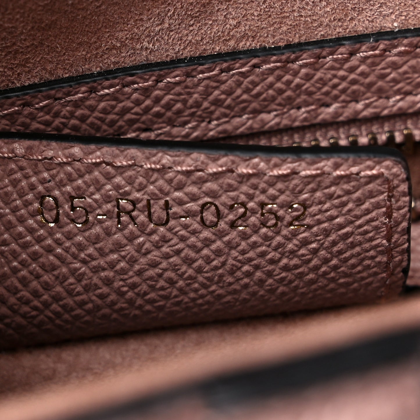 Grained Calfskin Saddle Bag With Strap Blush