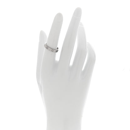 Cartier 18K White Gold 3.5mm LOVE Wedding Band Ring 53 6.5 2 of 4