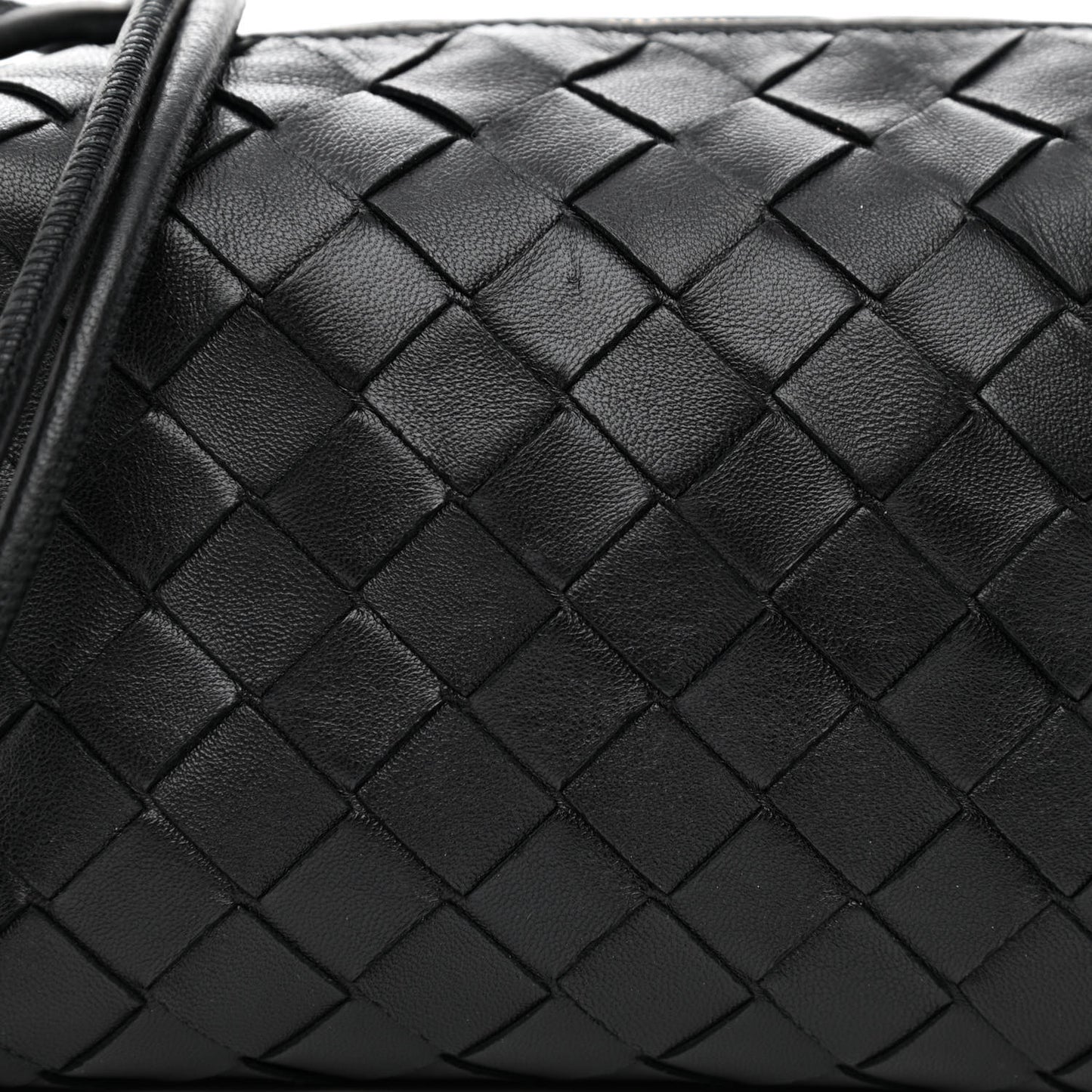 Nappa Intrecciato Mini Loop Camera Bag Black