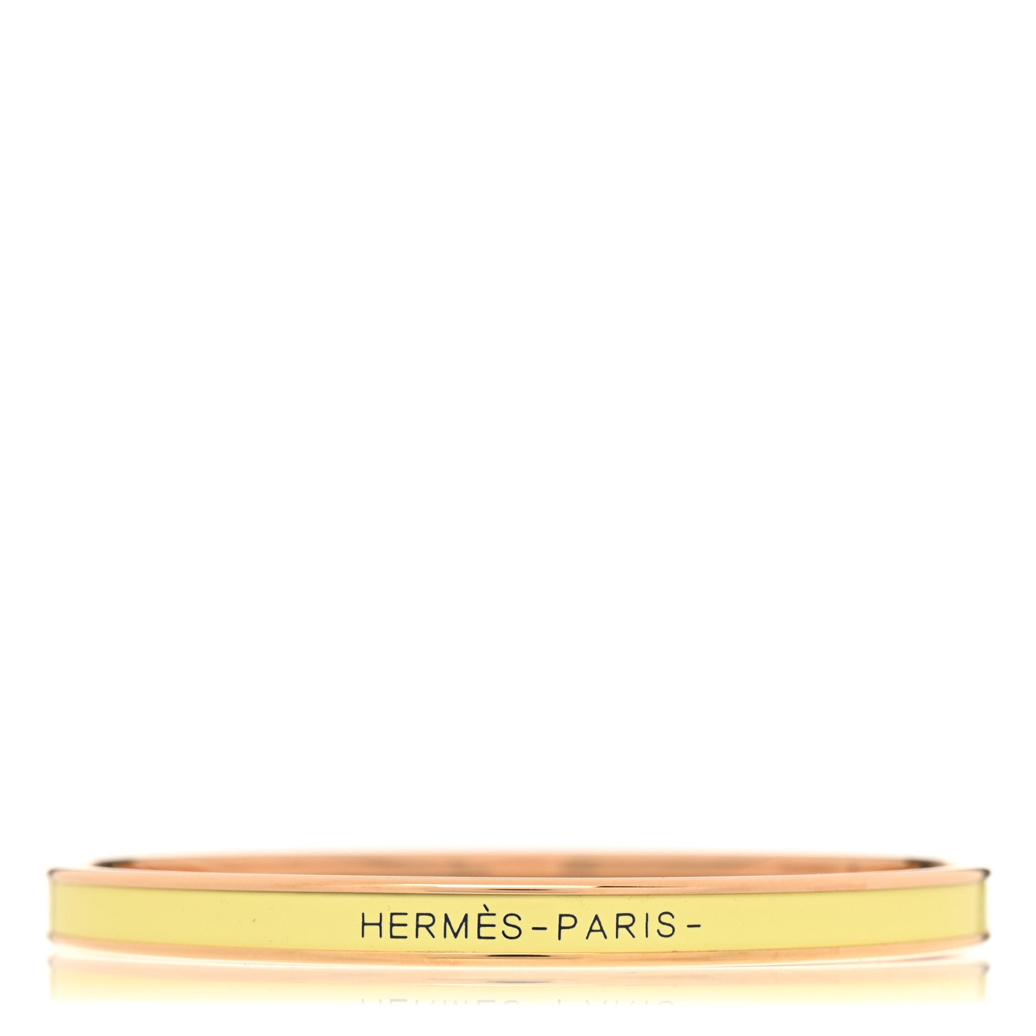 Hermes Enamel Uni Bangle 70 Jaune Citron 1 of 6