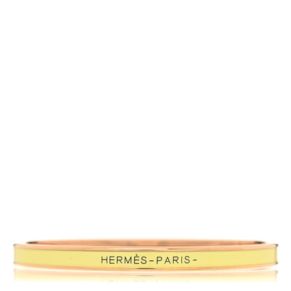 Hermes Enamel Uni Bangle 70 Jaune Citron 1 of 6