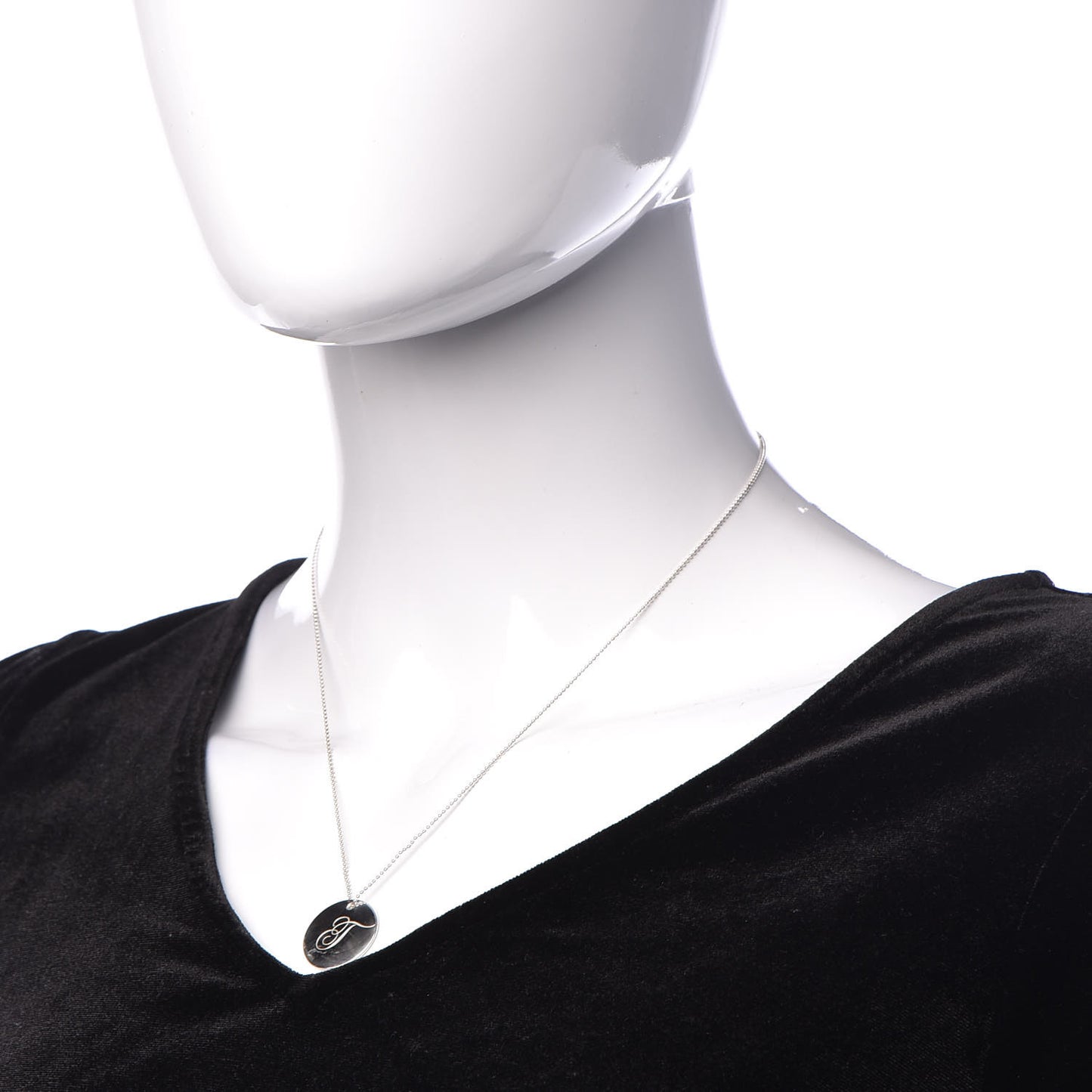 Sterling Silver Notes Alphabet T Charm Necklace