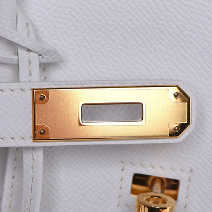 Hermes Epsom Birkin 30 Blanc White 17 of 35