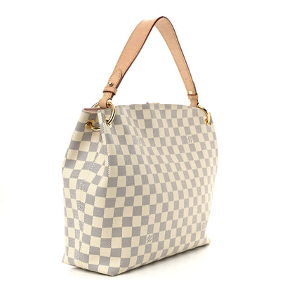 Louis Vuitton Damier Azur Graceful PM Rose Ballerine 3 of 11