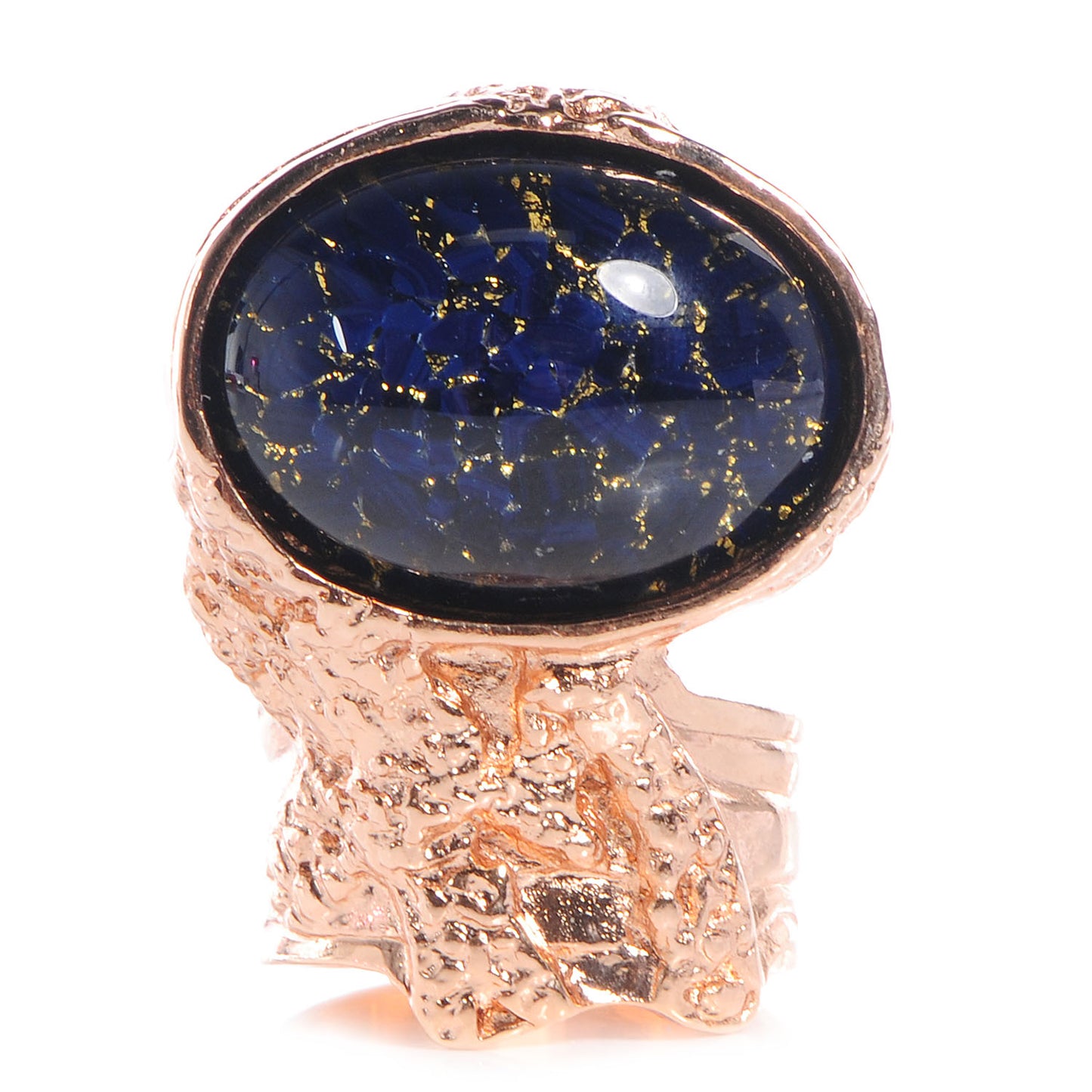 Arty Ovale Ring Rose Gold Marine 8.5