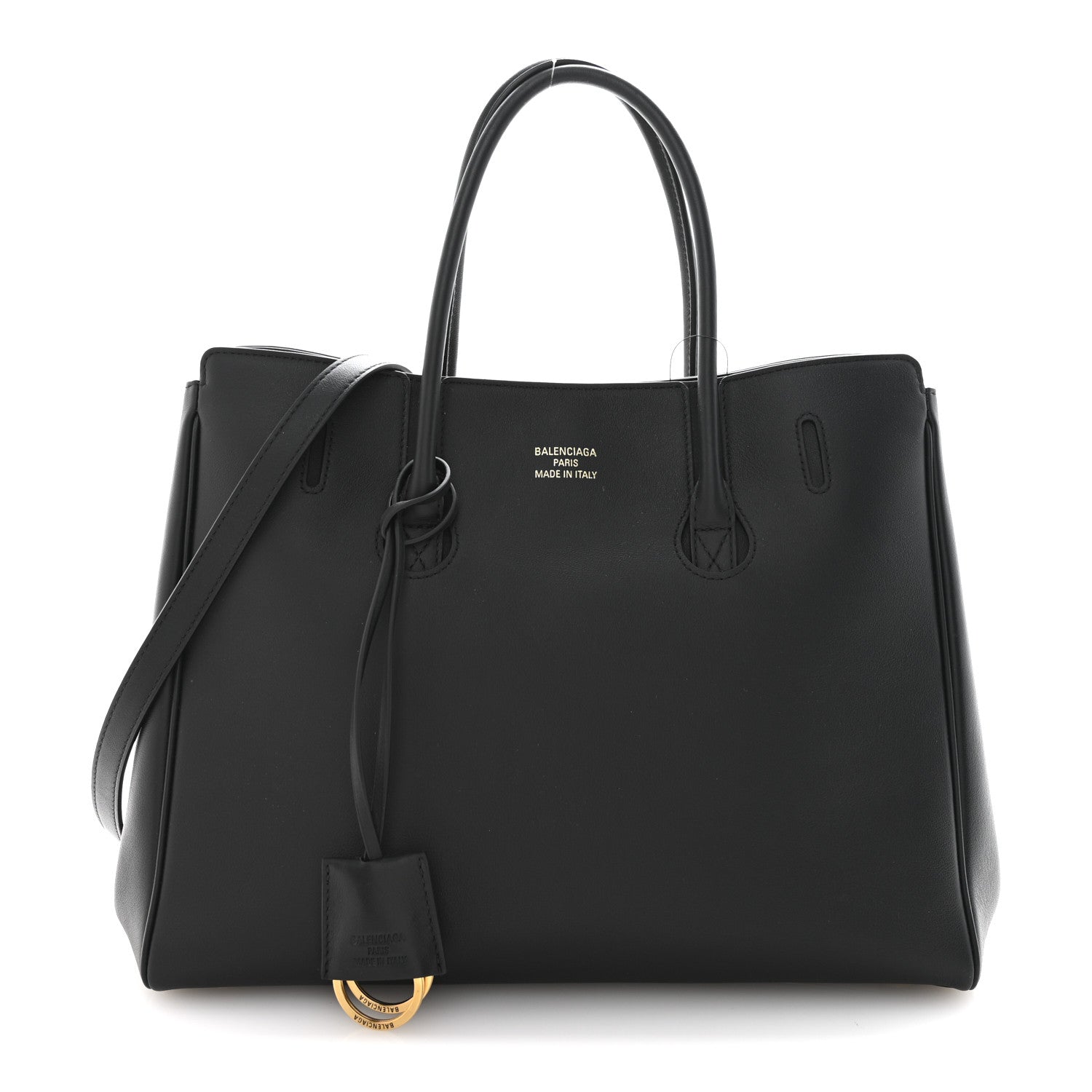 Balenciaga Smooth Calfskin Hampton Carry All Bag Black 1 of 10
