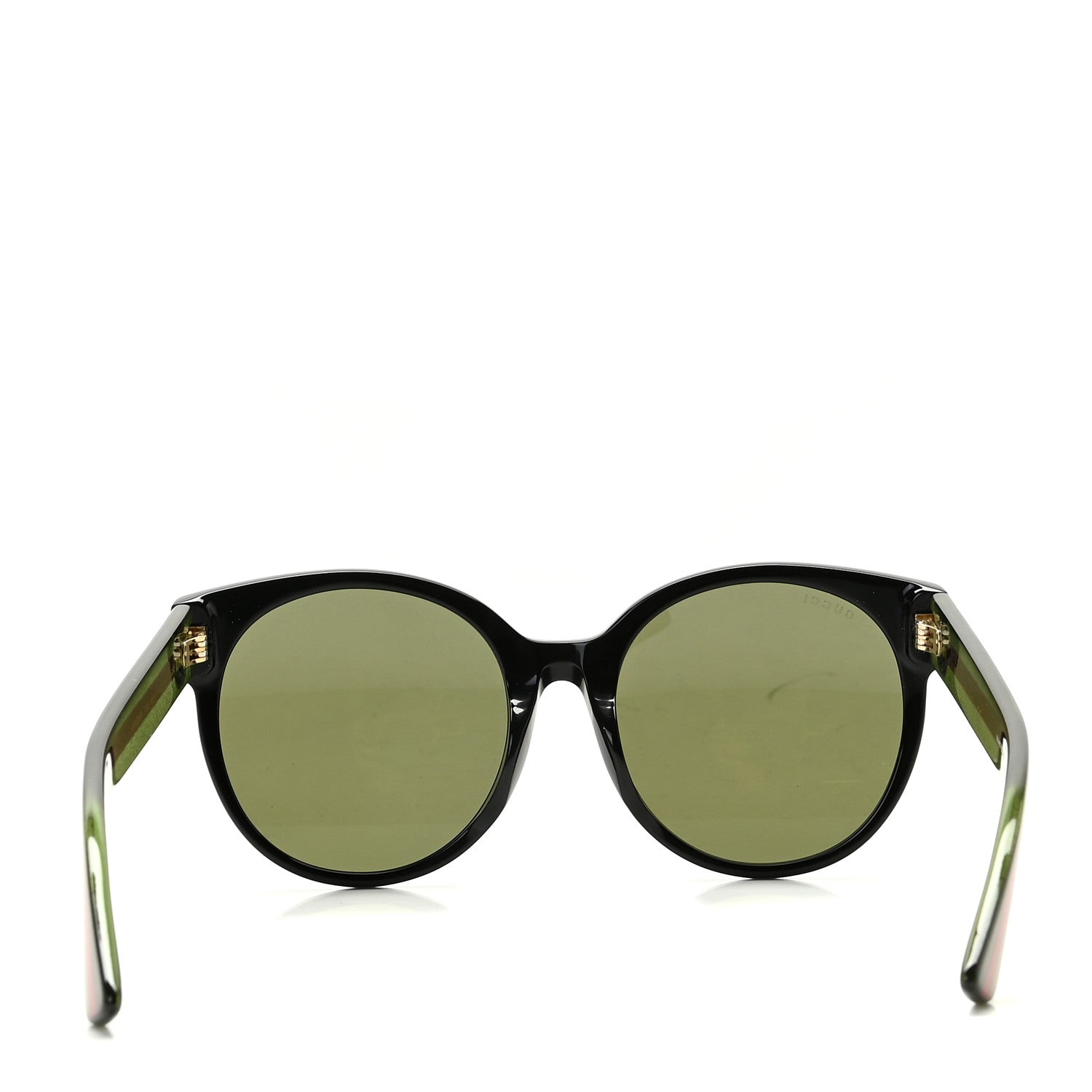 Gucci Acetate Round Web Sunglasses GG 0035S Black 4 of 8