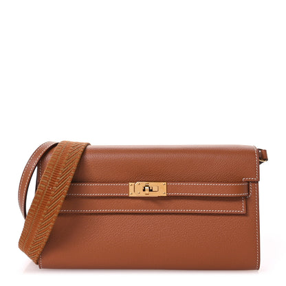 Hermes Evercolor Cavale Kelly Wallet To Go Gold 1 of 11
