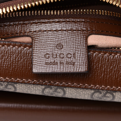 Gucci GG Supreme Monogram Small Horsebit 1955 Shoulder Bag Beige Brown Sugar 6 of 11