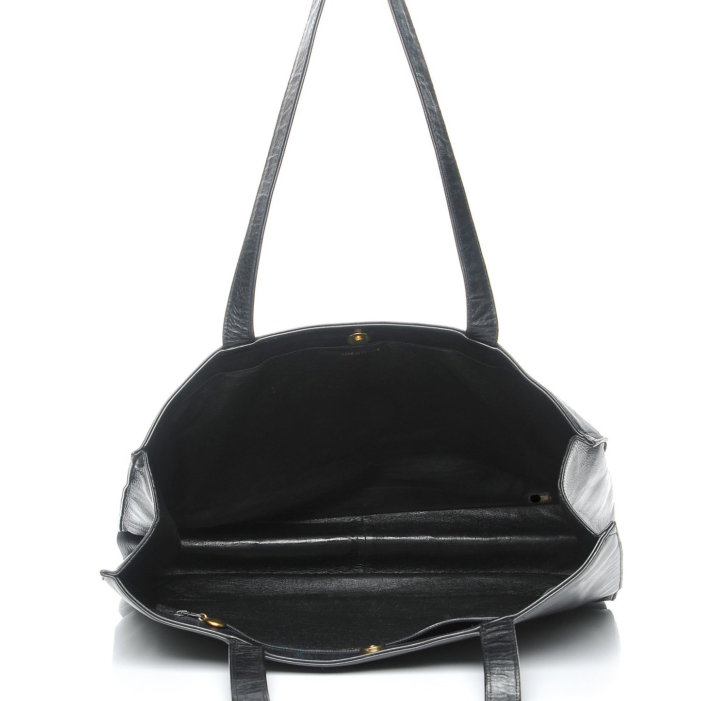Calfskin CC Tote Black