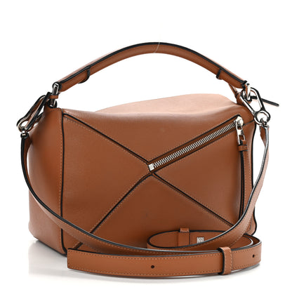 Loewe Calfskin Small Puzzle Bag Tan 3 of 15