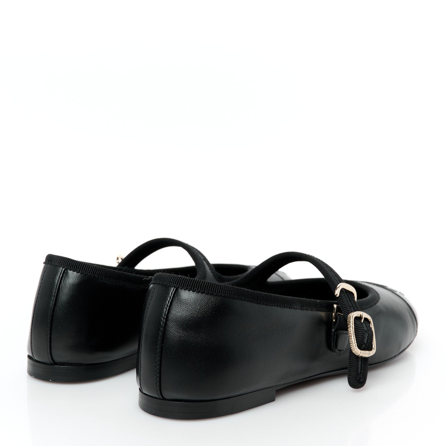 Chanel Lambskin Mary Jane Flats 39 Black 3 of 8