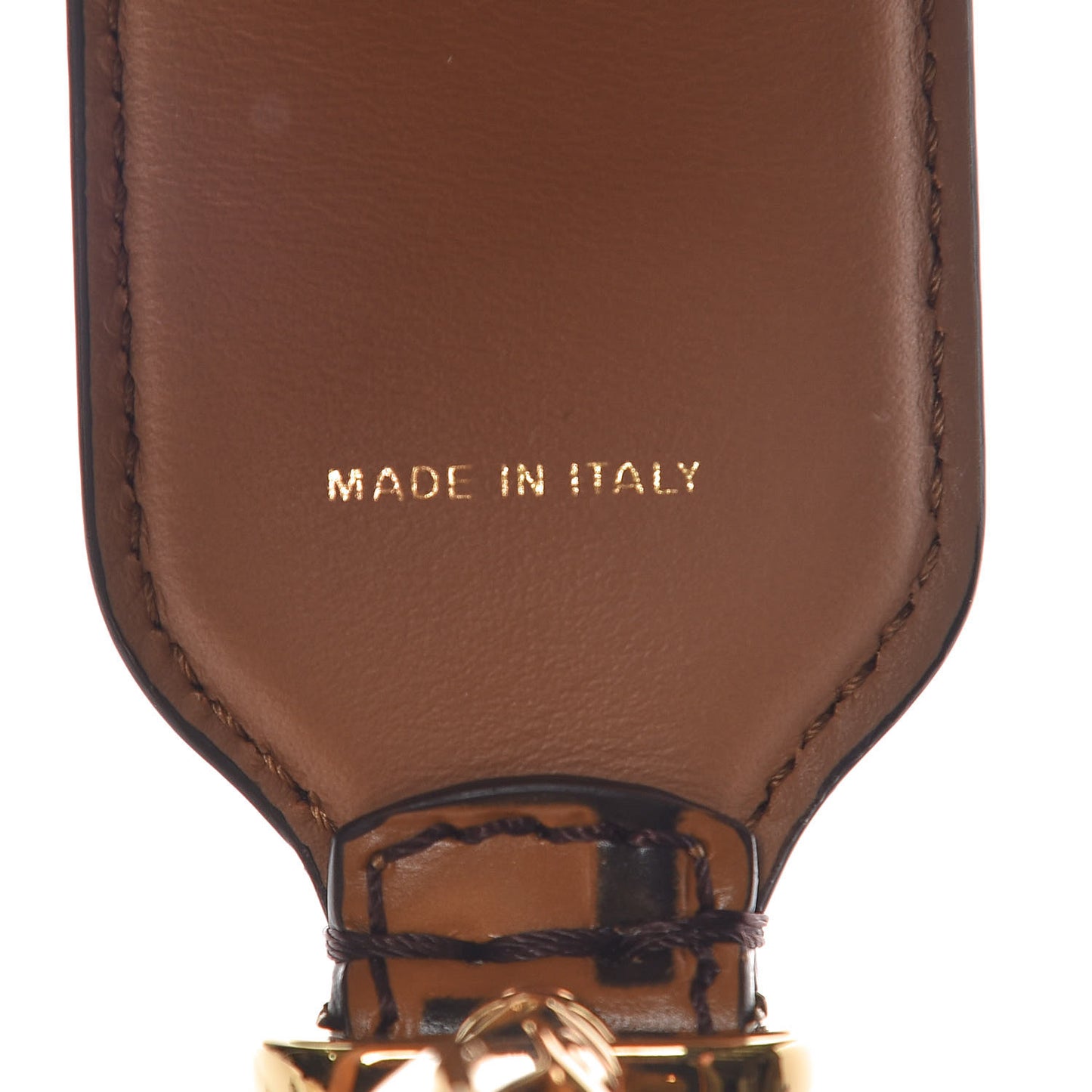 Calfskin FF 1974 Embossed Strap You Tobacco Black