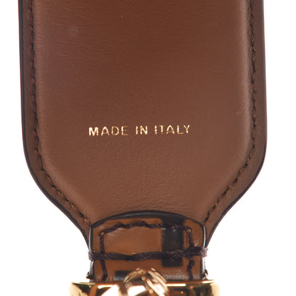 Fendi Calfskin FF 1974 Embossed Strap You Tobacco Black 4 of 9