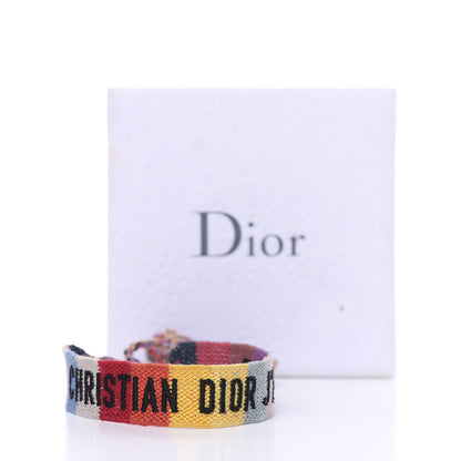 Christian Dior Woven Cotton J'Adior Friendship Bracelet 4 of 4