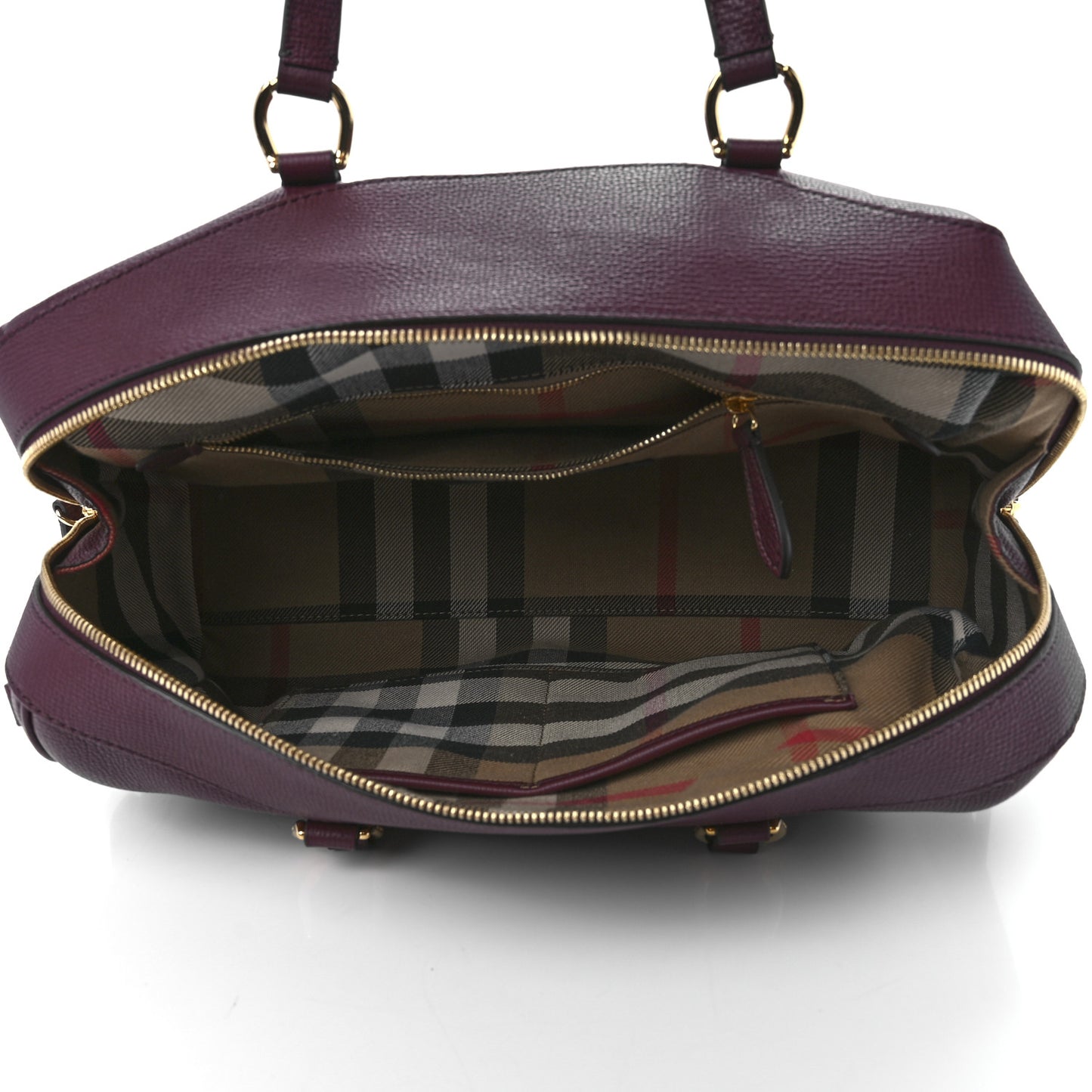 Derby Calfskin Medium Alchester Bowling Bag Mahogany Red