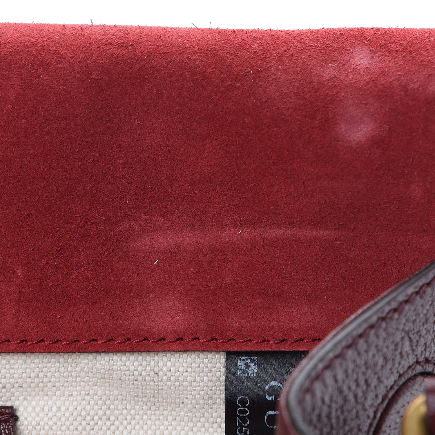 Gucci Suede Web Small Neo Vintage Double Flap Messenger Bag Romantic Cherry Chardonnay 13 of 15