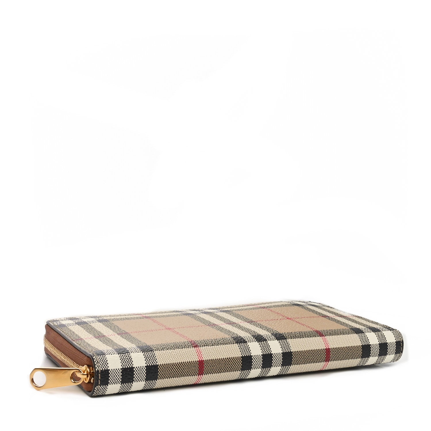 Burberry Vintage Check Elmore Zip Around Wallet Brown 4 of 10