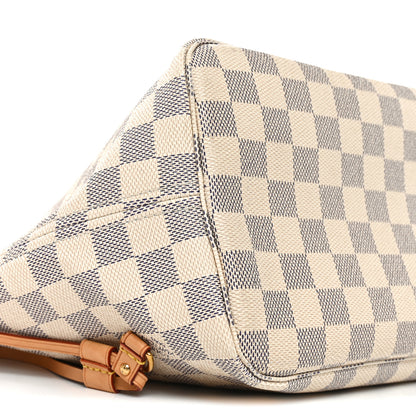 Louis Vuitton Damier Azur Neo Neverfull MM Rose Ballerine 8 of 9