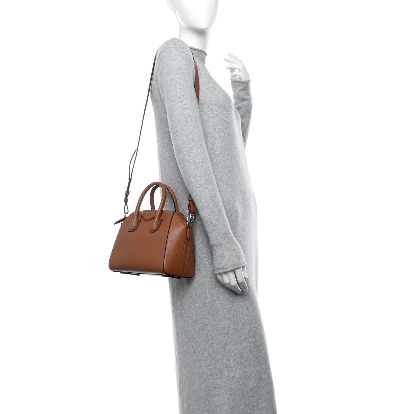 Sugar Goatskin Mini Antigona Caramel