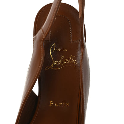 Christian Louboutin Calfskin Hot Chick Slingback 100 Pumps 39 Nude 7 of 8