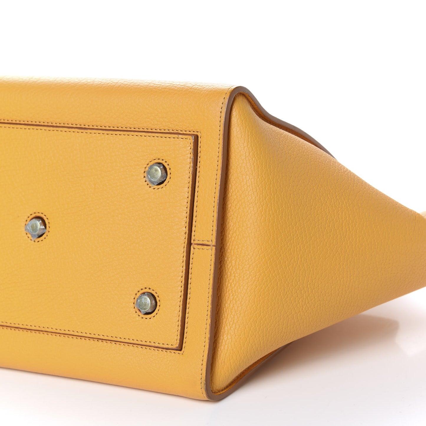 Crisped Calfskin Small Tie Knot Tote Saffron