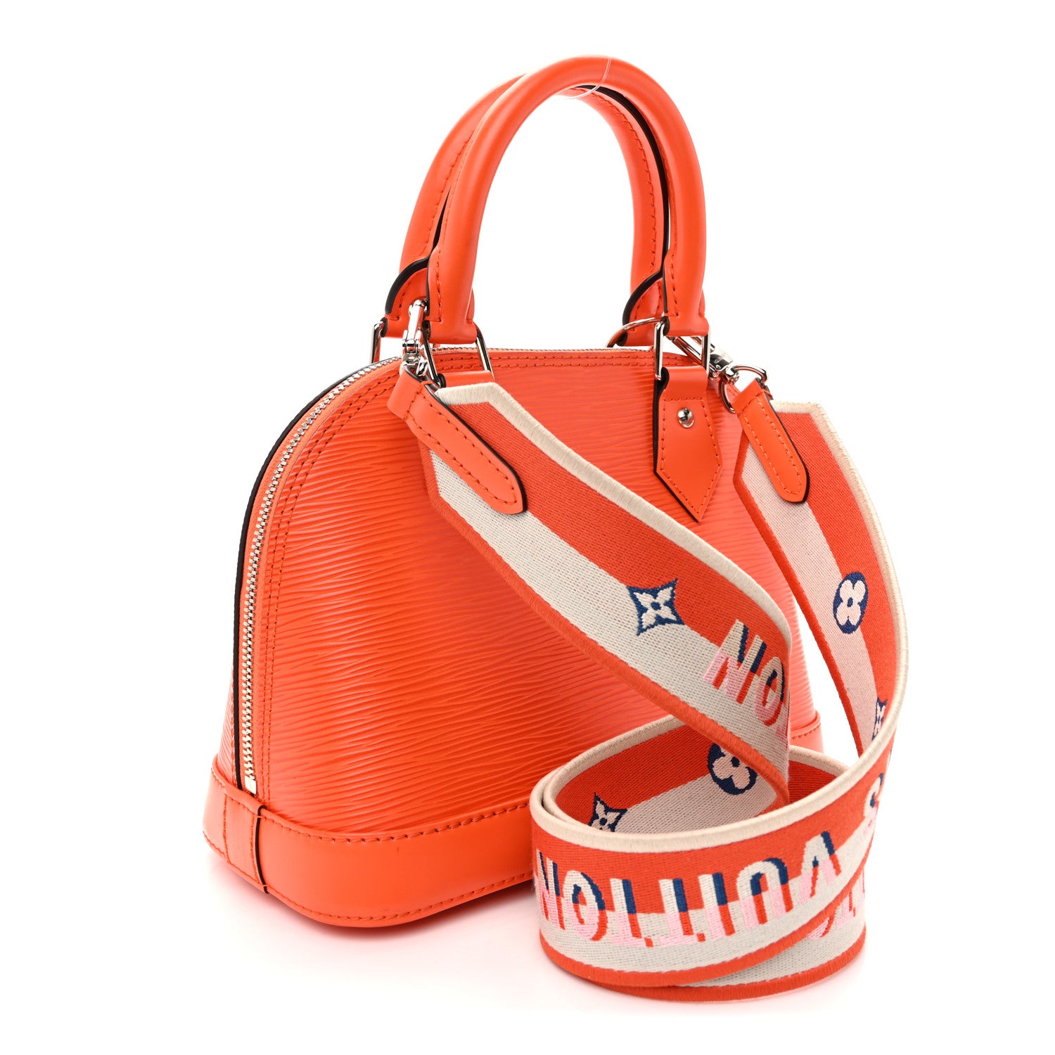 Louis Vuitton Epi Jacquard Alma BB Orange 3 of 10