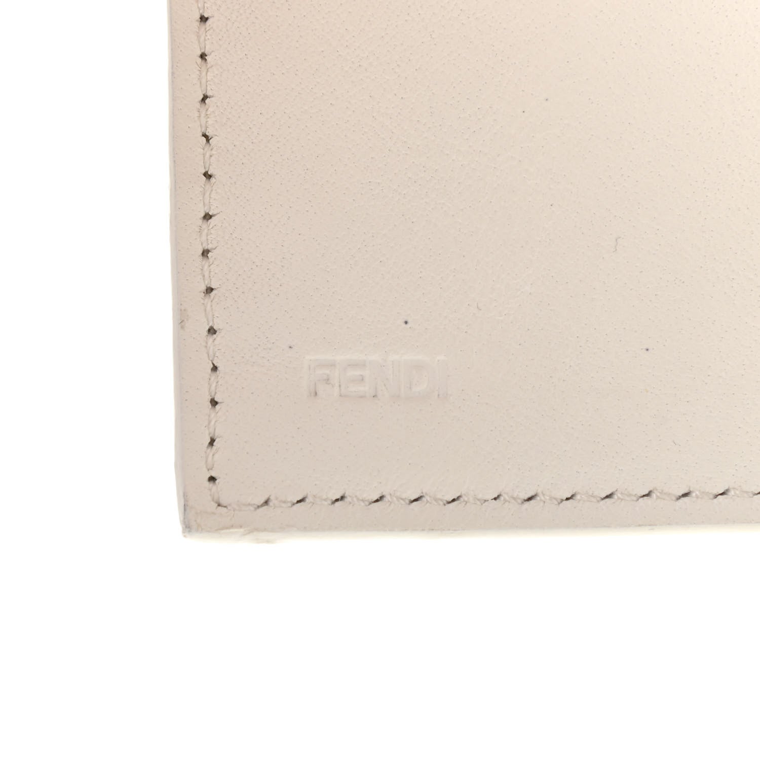 Fendi Zucchino Spalmati FF Multicolor Tri-fold Wallet White Multicolor 6 of 8