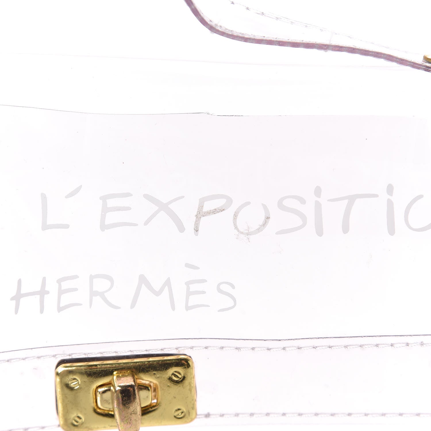 Hermes Vinyl Souvenir De L'Exposition Kelly Transparent 8 of 11