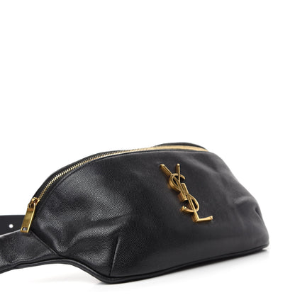 Saint Laurent Grain De Poudre Monogram Belt Bag Black 4 of 10