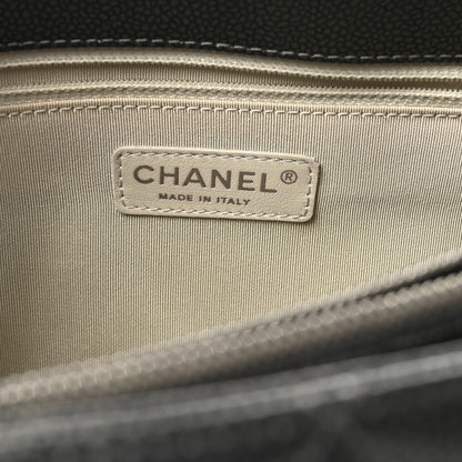 Chanel Caviar Quilted Grand Shopping Tote GST Dark Silver 5 of 9