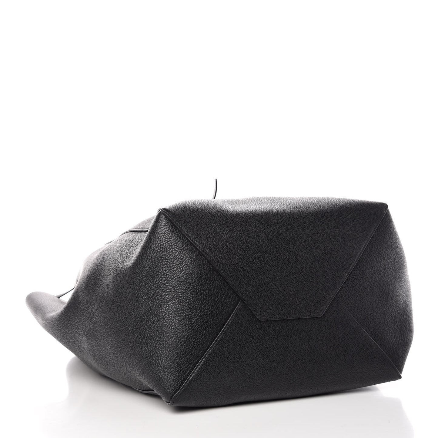 Soft Grained Calfskin Medium Belt Cabas Phantom Black