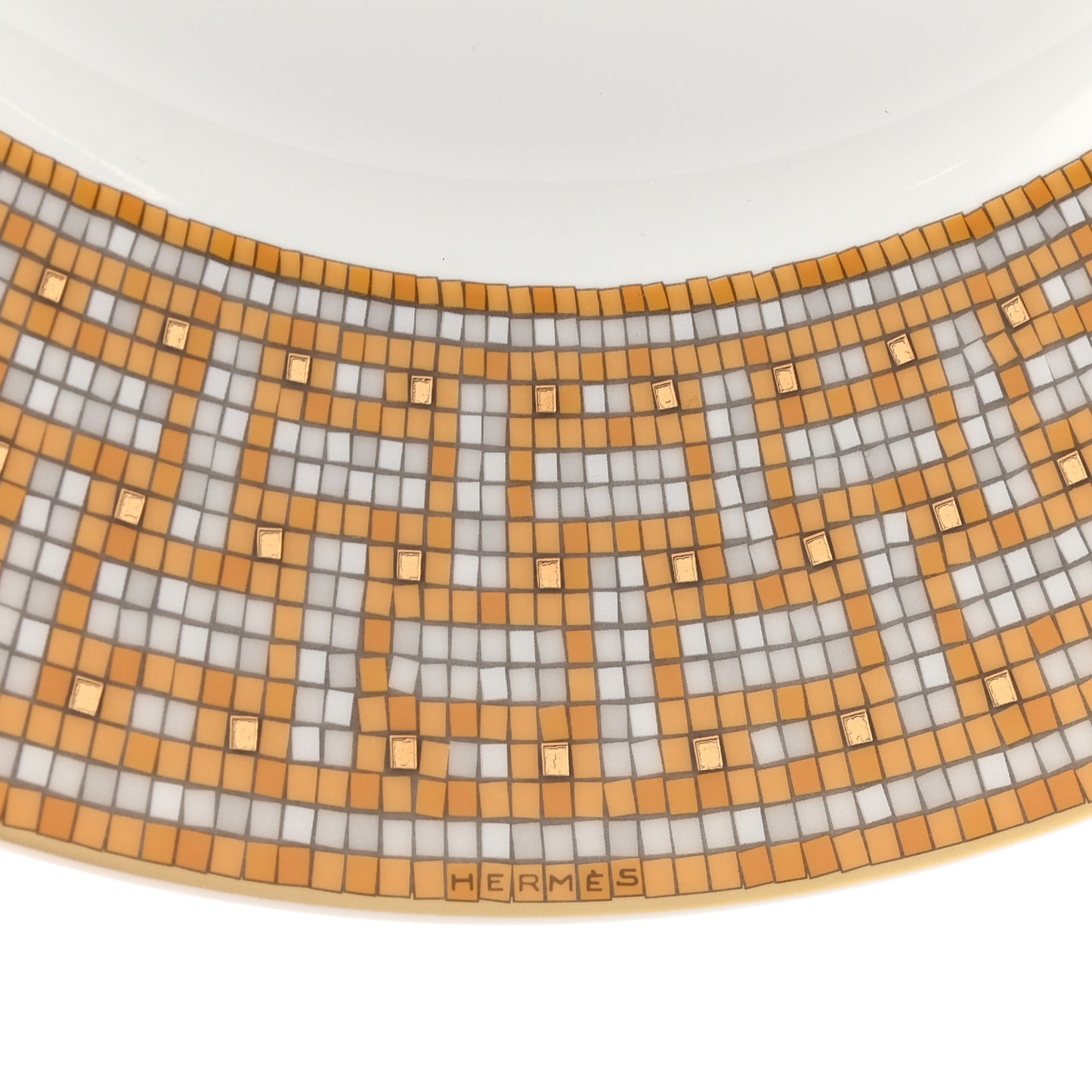 Porcelain Mosaique Au 24 Gold Dinner Plate Set of 2