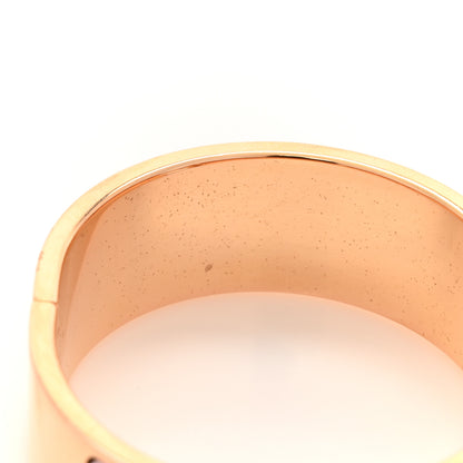 Hermes Enamel Wide Clic Clac H Bracelet GM Rose Dragee 6 of 6