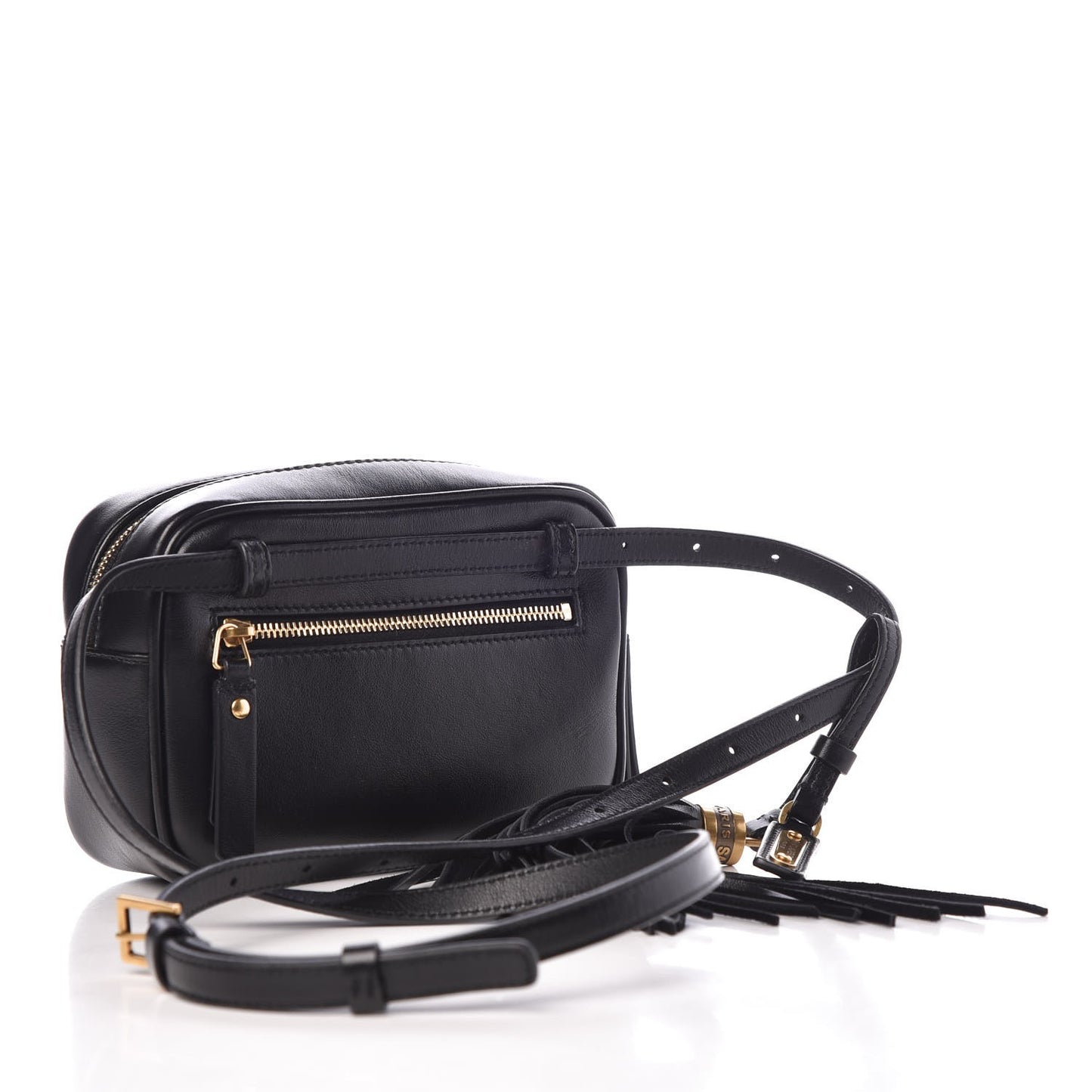 Calfskin Matelasse Monogram Lou Belt Bag Black