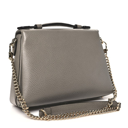 Gucci Dollar Calfskin Interlocking G Top Handle Shoulder Bag Loess 3 of 10