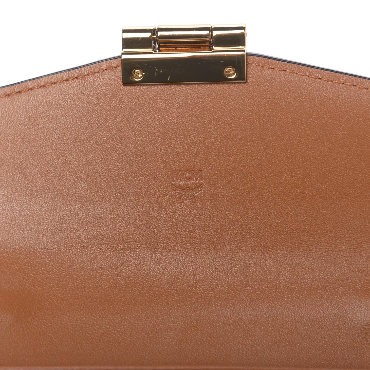 MCM Visetos Large Patricia Wallet On Chain Cognac 8 of 11